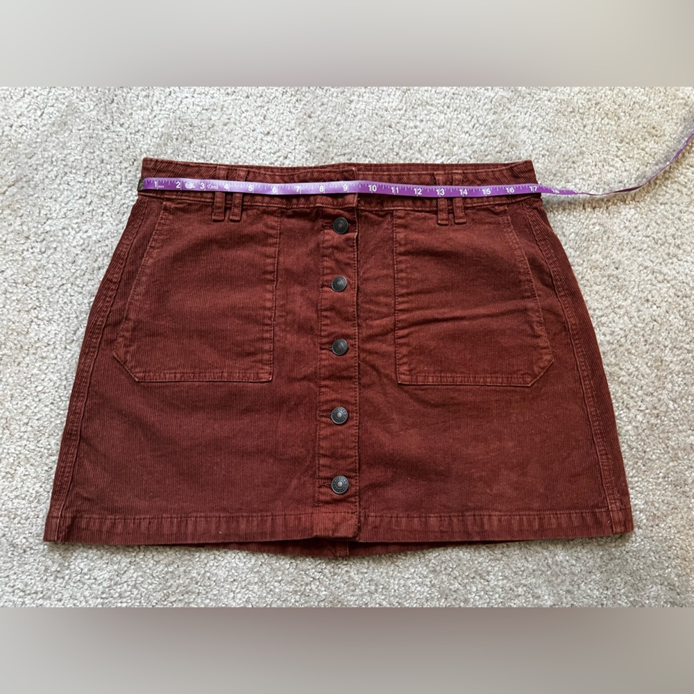 American Eagle Outfitters Terracotta Corduroy Skirt